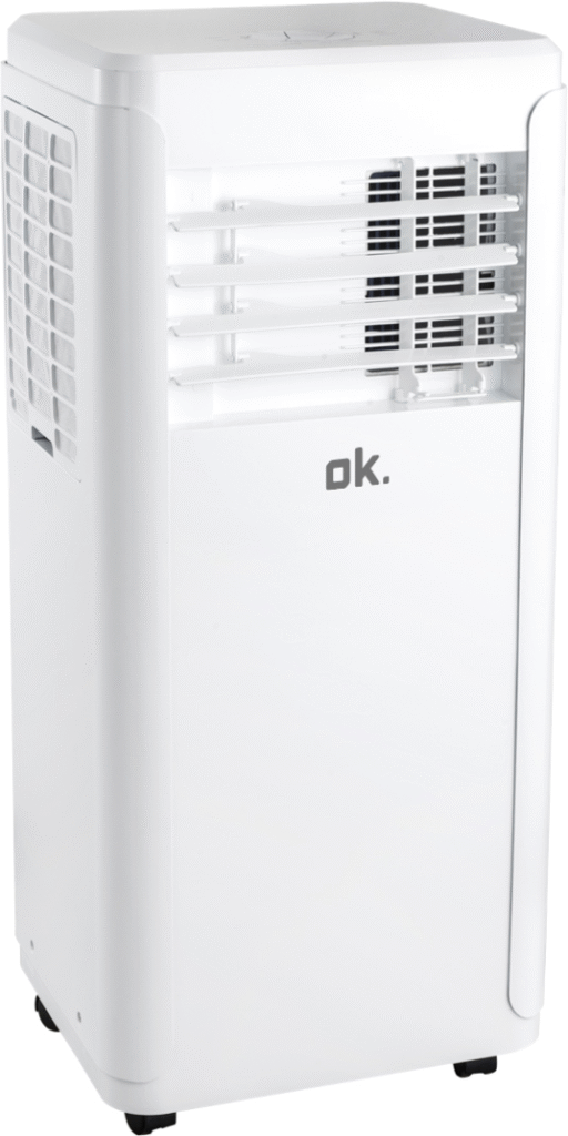Aire acondicionado portátil - ok. OAC 12024 W ES, 3010 fg/h, 2 velocidades, 20 m², 65 dB(A), LCD Display, Deshumidificador, Blanco