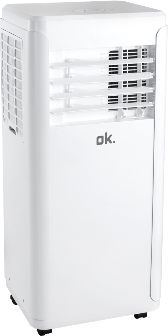 Aire acondicionado portátil - ok. OAC 12024 W ES, 3010 fg/h, 2 velocidades, 20 m², 65 dB(A), LCD Display, Deshumidificador, Blanco