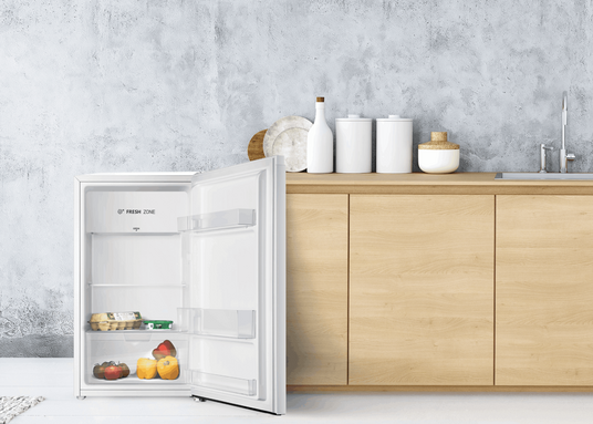 Nevera pequeña - ok. OFK 171 E W, Compresor, 84.2 cm, 94 l, Luz interior, Blanco