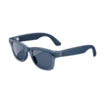 Gafas IA - Ray-Ban Meta, Wayfarer, Mate jeans transparente, Polarizadas en azul empolvado