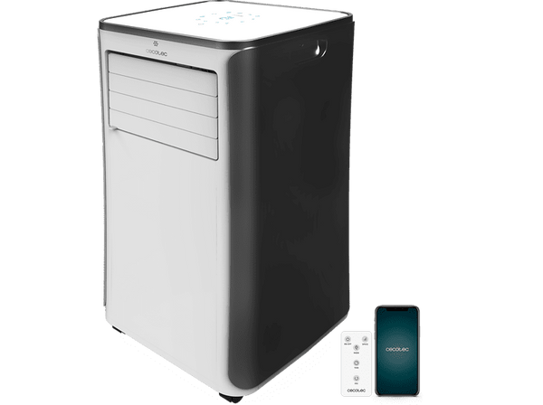 Opinión Aire acondicionado portátil – Cecotec ForceClima 9500 Soundless Heating Connected • 2268 fg/h • Bomba de calor • 5 modos • 3 veloc • Mando • Wi-Fi • Blanco