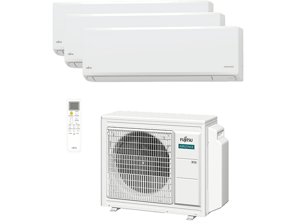Opinión Aire acondicionado Split 3 x 1 – Fujitsu ASY3525U3MI-KN (W) UE50 • 1857 fg/h • Wi-Fi • Blanco